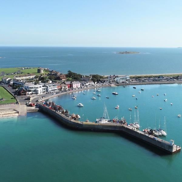 Aerial Photography of skerries Harbour