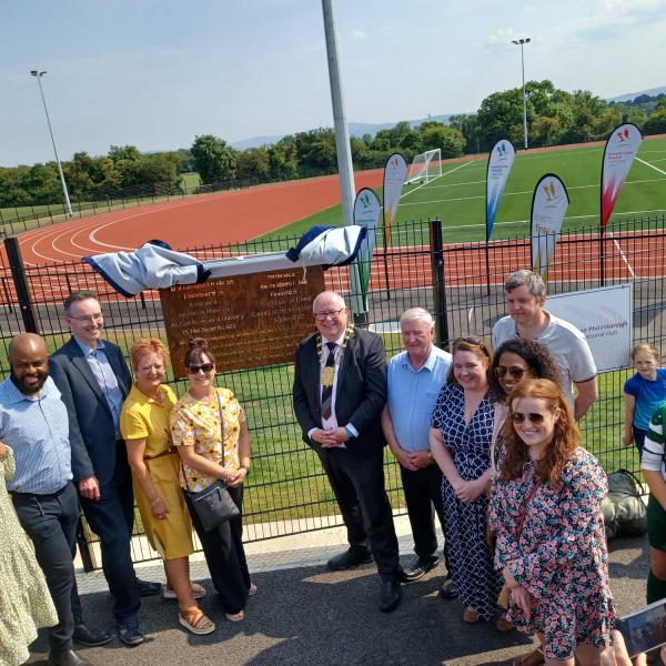 MAyor of Fingal Cllr Howard Mahony has officially opened the Porterstown Recreational Hub